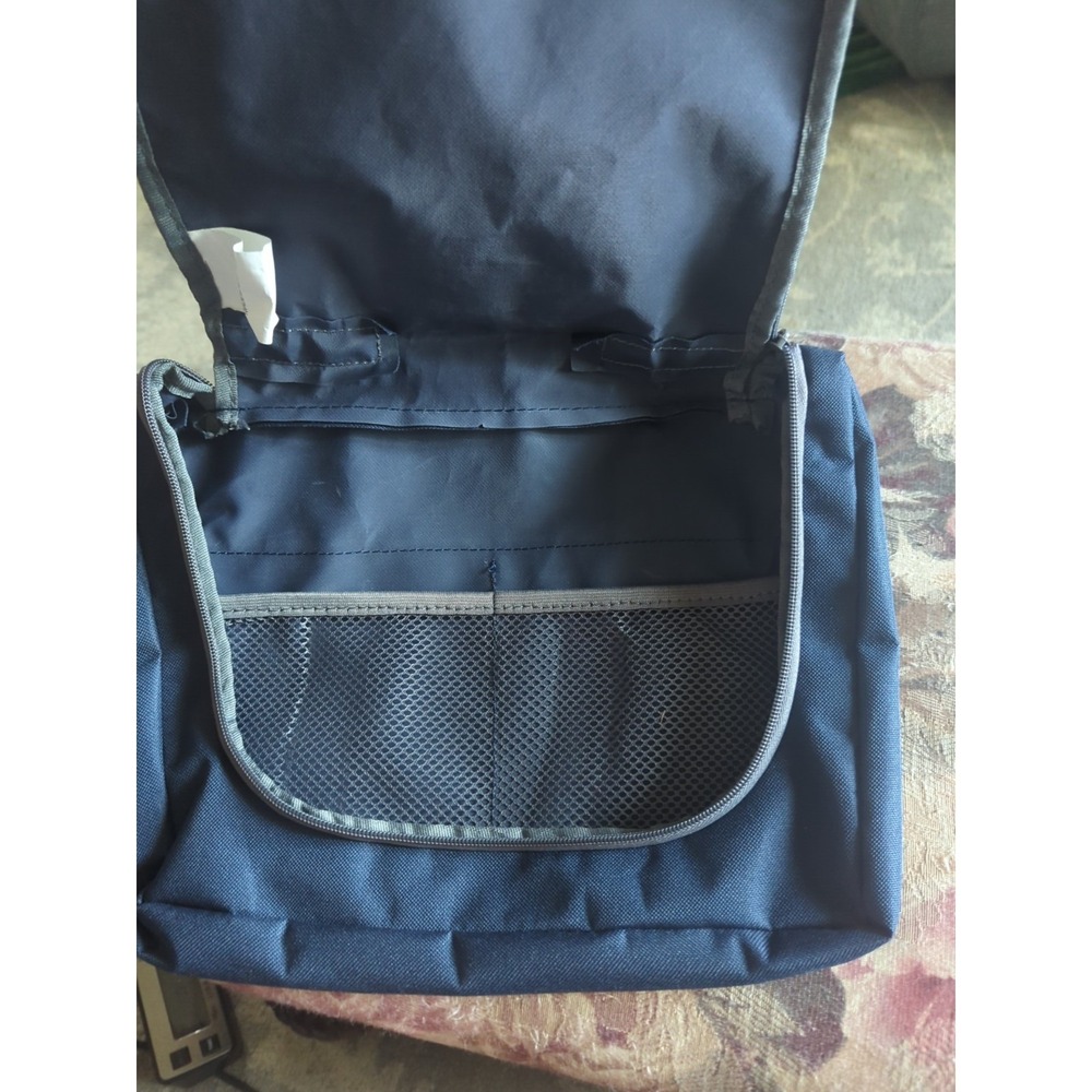 Outdoor Products Small Travel Organizer Bag Zippered 12" x 9" x 1.5" BLUE - Picture 5 of 10